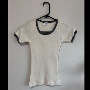 Vintage Cotton Blend Baby Tee